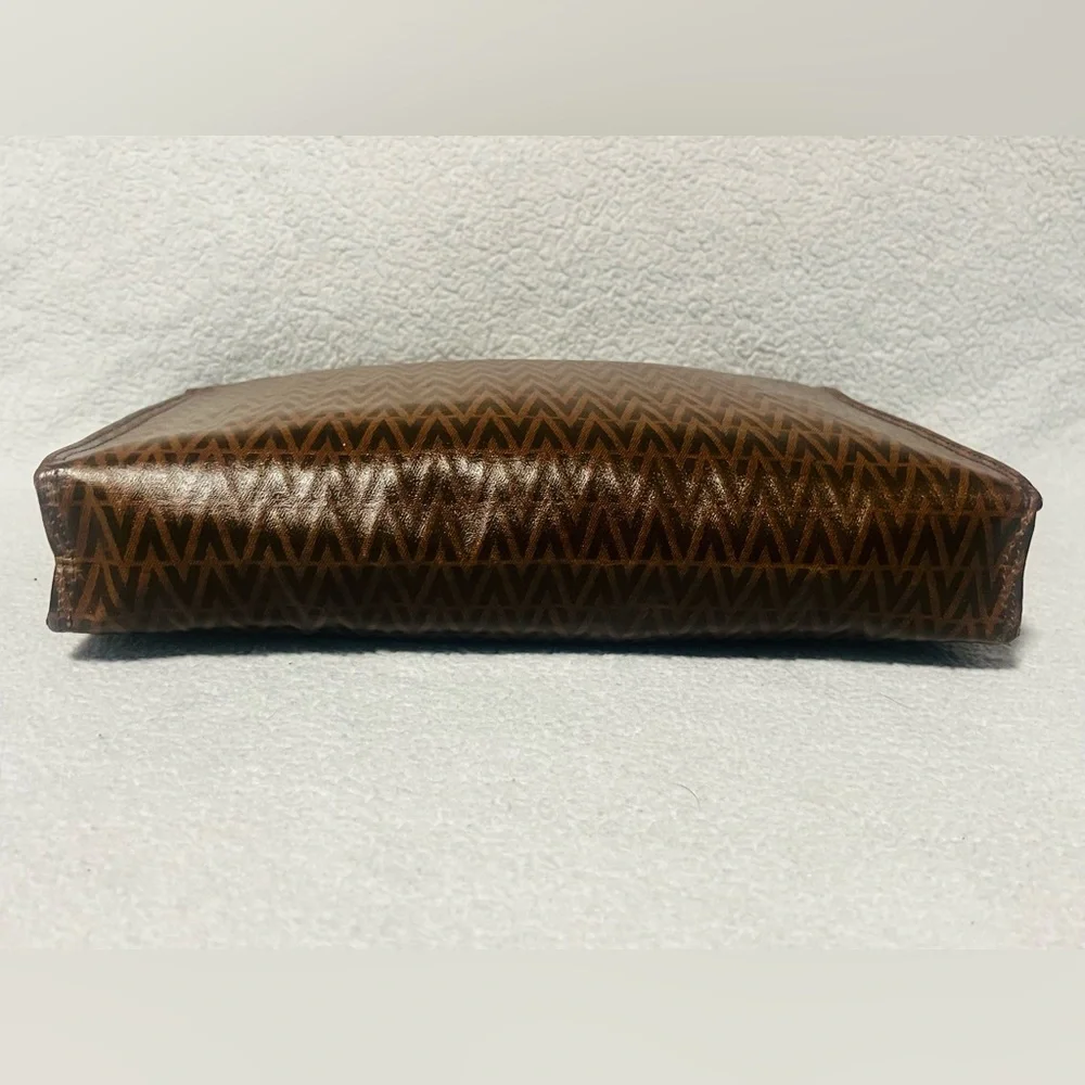 Mario Valentino Monogram Brown Clutch - Picture 11 of 14